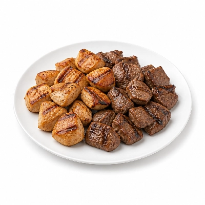 Flame Broiler Plate Chicken and Beef
