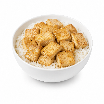 Flame Broiler Tofu Bowl with White Rice