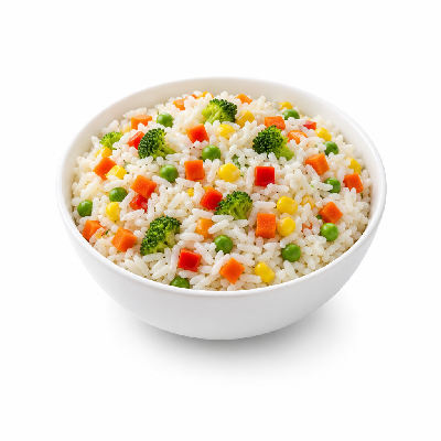 Flame Broiler Veggie Bowl White Rice