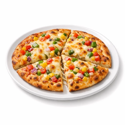 Flatbread with Cheese and Vegetables