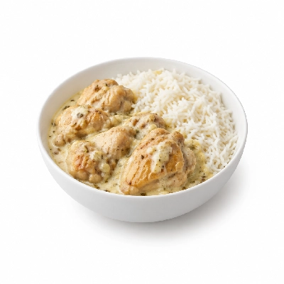 Food 4 Fitness Braised Chicken Lemon Garlic Yoghurt Stir Fry Basmati Rice 250g