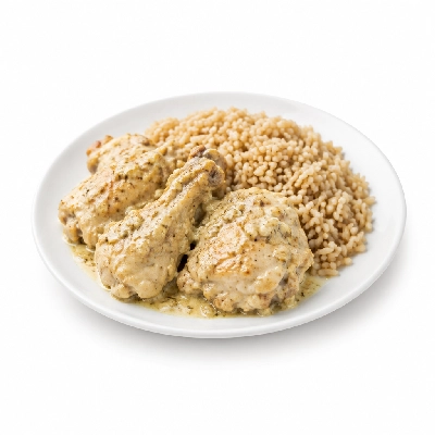 Food 4 Fitness Braised Chicken Lemon Garlic Yoghurt Stir Fry Brown Rice 250g