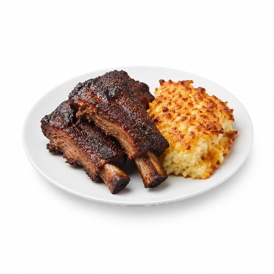 Food 4 Fitness Hickory Smoked Beef Ribs Cheesy Potato Rosti Bake 450g