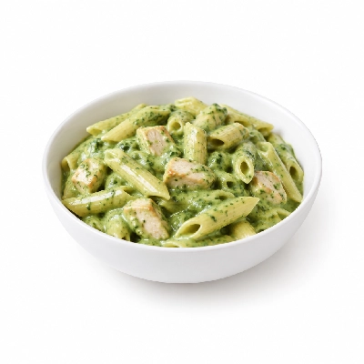 Food 4 Fitness High Protein Gluten Free Chicken Pasta with Cream Spinach Sauce 450g
