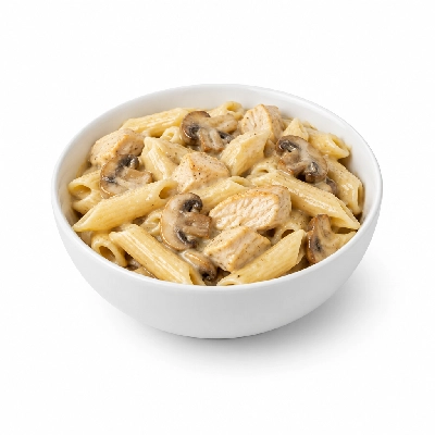 Food 4 Fitness High Protein Gluten Free Chicken Pasta with Mushroom Sauce 350g