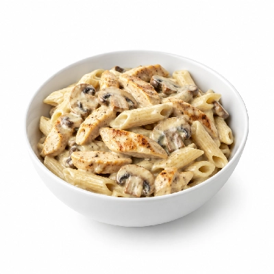 Food 4 Fitness High Protein Gluten Free Chicken Pasta with Mushroom Sauce 450g