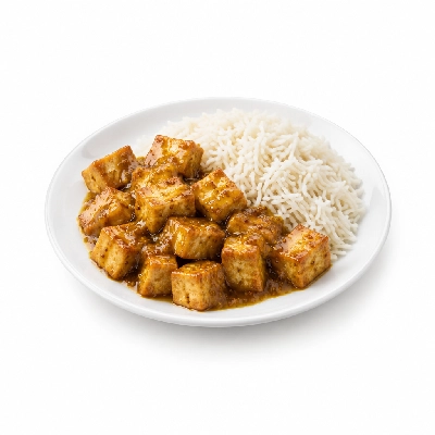 Food 4 Fitness High Protein Tofu with Honey Mustard Stir Fry Basmati Rice 450g
