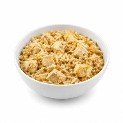 Food 4 Fitness Italian Diced Chicken Breast Casserole Basmati Rice 250g