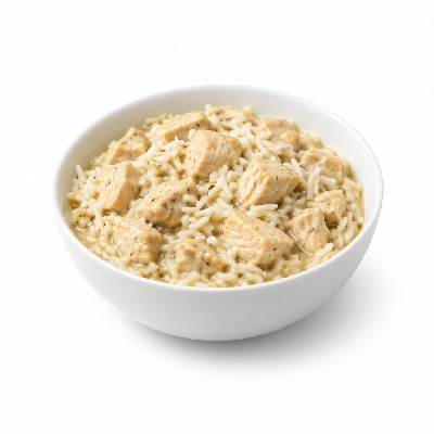Food 4 Fitness Italian Diced Chicken Breast Casserole Basmati Rice 450g