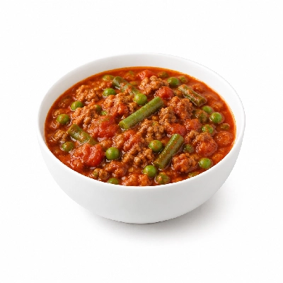 Food 4 Fitness Lean Beef Italian Bolognese with Parmesan Green Beans & Peas 450g