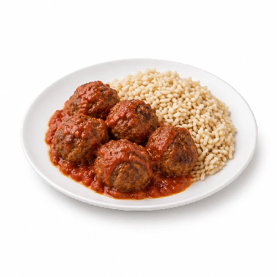 Food 4 Fitness Lean Beef Italian Meatballs Brown Rice 350g