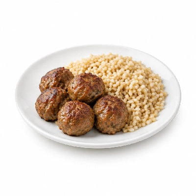 Food 4 Fitness Lean Beef Italian Meatballs Brown Rice 450g
