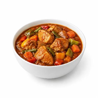 Food 4 Fitness Mild Balti Chicken Curry Seasonal Mix Veg 250g