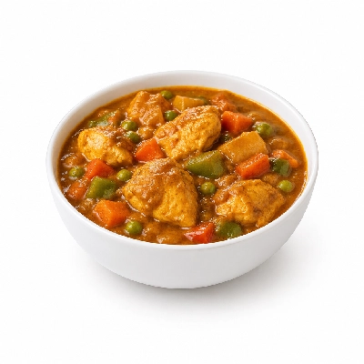 Food 4 Fitness Mild Balti Chicken Curry Seasonal Mix Veg 350g