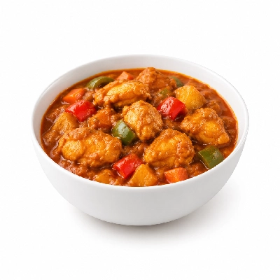 Food 4 Fitness Mild Balti Chicken Curry Seasonal Mix Veg 450g