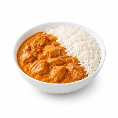 Food 4 Fitness Mild Butter Chicken Curry Basmati Rice 450g
