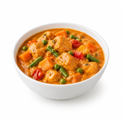 Food 4 Fitness Mild Butter Chicken Curry Seasonal Mix Veg 350g