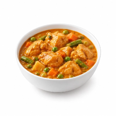 Food 4 Fitness Mild Butter Chicken Curry Seasonal Mix Veg 450g