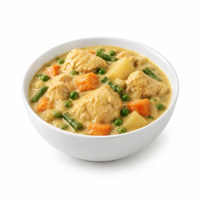 Food 4 Fitness Mild Korma Chicken Curry Seasonal Mix Veg 350g