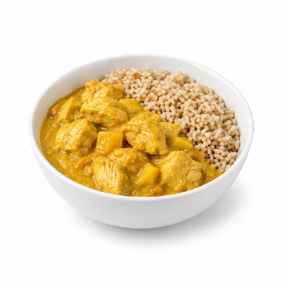 Food 4 Fitness Mild Mango Chicken Curry Brown Rice 450g