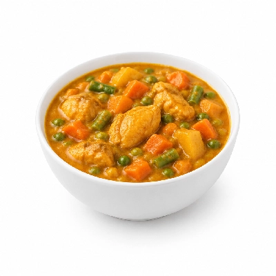 Food 4 Fitness Mild Mango Chicken Curry Seasonal Mix Veg 350g