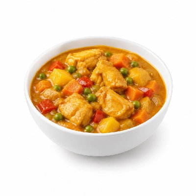 Food 4 Fitness Mild Mango Chicken Curry Seasonal Mix Veg 450g