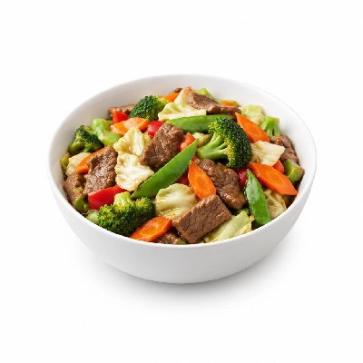 Food 4 Fitness Mongolian Beef Hot Pot Seasonal Mix Veg 450g