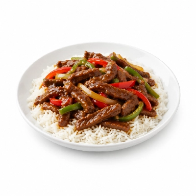 Food 4 Fitness Mongolian Beef Hot Pot Stir Fry Basmati Rice 350g