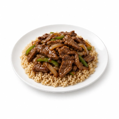 Food 4 Fitness Mongolian Beef Hot Pot Stir Fry Brown Rice 250g