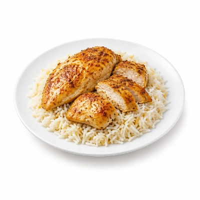 Food 4 Fitness Oven Roasted Chicken Breast Satay Basmati Rice 350g