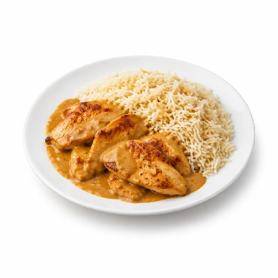 Food 4 Fitness Oven Roasted Chicken Breast Satay Basmati Rice 450g