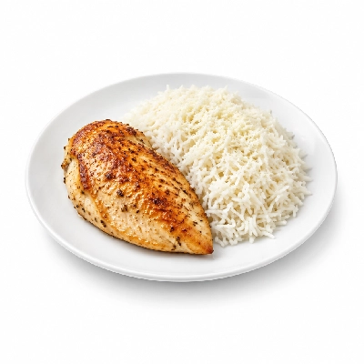 Food 4 Fitness Oven Roasted Chicken Breast with Parmesan Basmati Rice 350g
