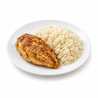 Food 4 Fitness Oven Roasted Chicken Breast with Parmesan Basmati Rice 450g