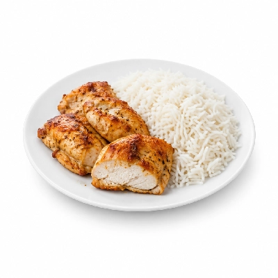 Food 4 Fitness Oven Roasted Chicken Breast with Souvlaki Seasoning Basmati Rice 250g