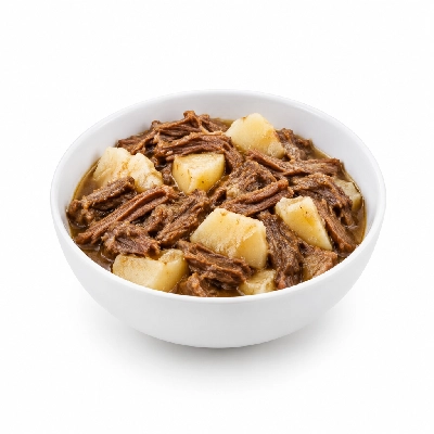 Food 4 Fitness Slow Cooked Grass Fed Pulled Beef White Potato 450g