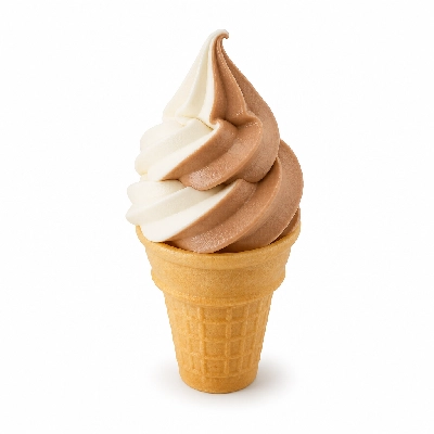 Fosters Freeze Ice Cream Half & Half Soft Serve Cone Small