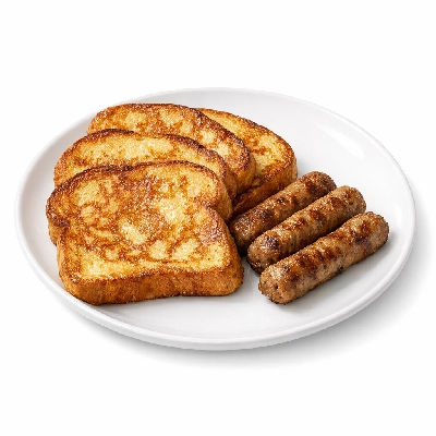 French Toast with Turkey Sausage