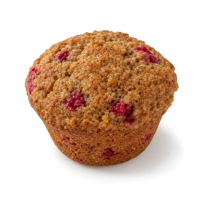 Fresh Choice Bakery Banana Raspberry Bran Muffin No Sugar Added Vegetarian