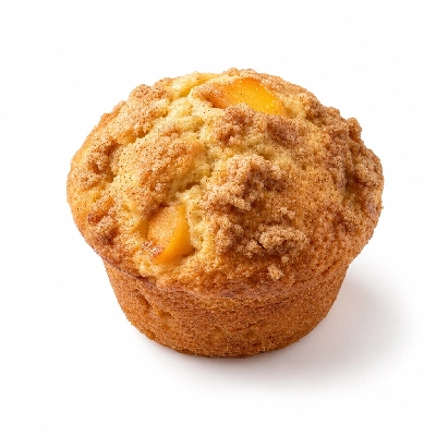 Fresh Choice Bakery Peach Cinnamon Crunch Muffin