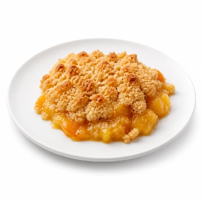 Fresh Choice Desserts Georgia's Peach Cobbler with Streusel Topping