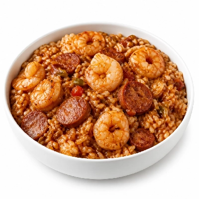 Fresh Choice Shrimp & Sausage Gumbolaya with Rice