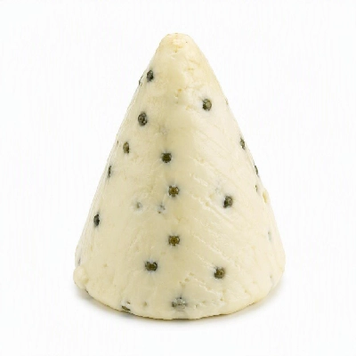 FRESHdirect Coach Farm Cheese Semi-Soft Green Peppercorn Cone Goat