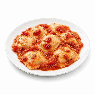 FRESHdirect Eatingwell Heat & Eat Vegetarian Entrees Portobello Mushroom Ravioli with Three-Tomato Sauce
