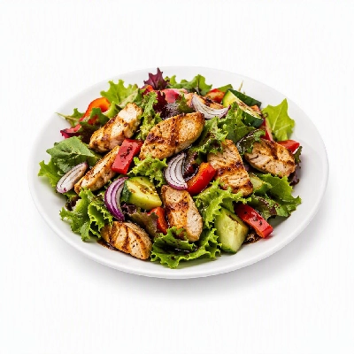 FRESHdirect Heat & Eat Lunch Options Grilled Chicken (Raised without Antibiotics) Salad with Balsamic Vinaigrette