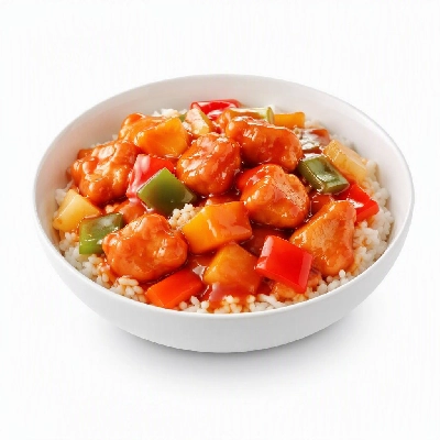 FRESHdirect Heat & Eat Sweet Sour Chicken (Raised without Antibiotics) with Rice Vegetables