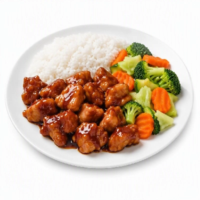 FRESHdirect Heat & Eat Teriyaki Chicken (Raised without Antibiotics) with Rice and Vegetables