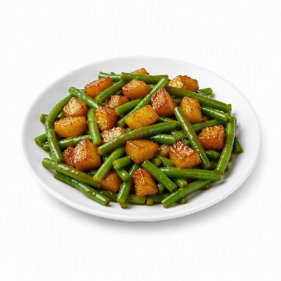 FRESHdirect Heat & Eat Vegetable Sides Green Beans with Caramelized Apples