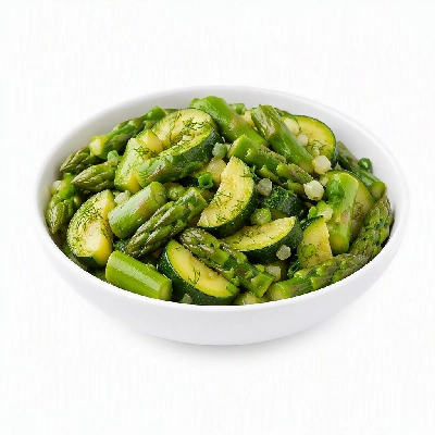 FRESHdirect Heat & Eat Vegetable Sides in a Snap Zucchini Asparagus Medley with Scallions Dill