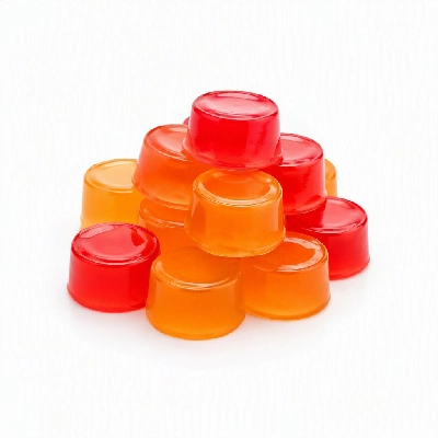 FRESHdirect Jell-O Dairy Sugar Free Raspberry & Orange Gelatin Snacks