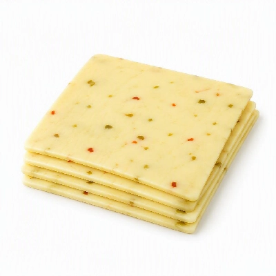 FRESHdirect Les Petites Fermieres Dairy Cheese Slices Pepper Jack